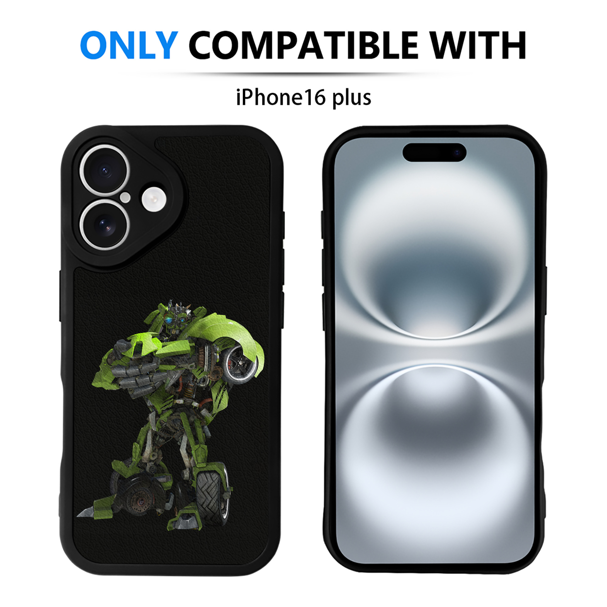 （画像用） Transformers トランスフォーマー 【iPhone 16シリーズ対応】シリコンスマホケース（レザー調） 材質：シリコン